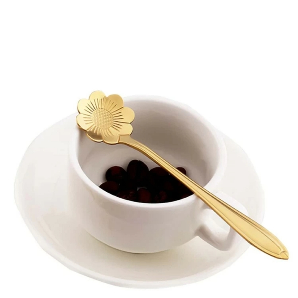 🆕️8pcs Stainless Steel Flower Spoon - Picture 3 of 3